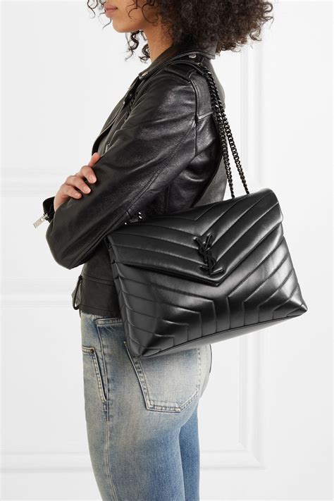 borsa ysl pouf|Saint Laurent Medium Lou Leather Puffer Bag .